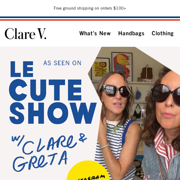 Cute bags for you and your cute friends. Clare V. Sample Sale 9/22 fro