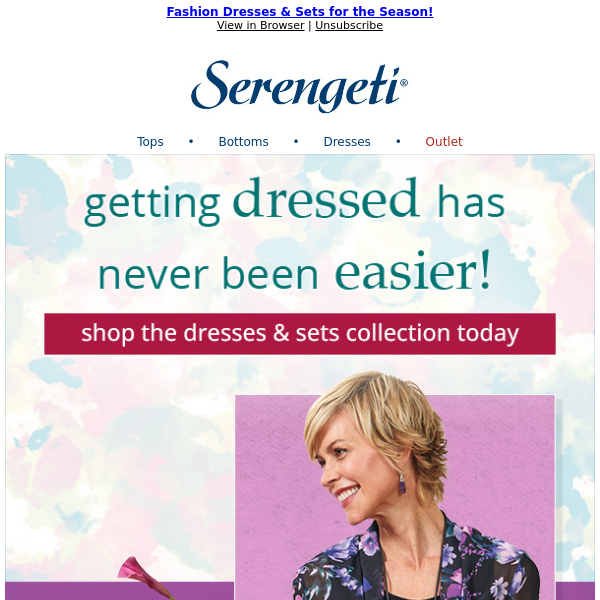 Getting Dressed is So Easy...the Serengeti Fashions Way ~ Let's Shop Together!