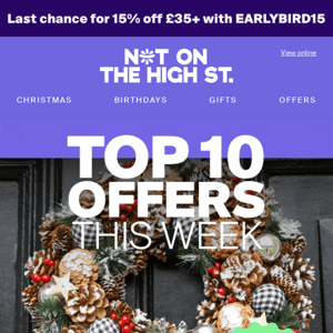 Up to 50% off bespoke baubles, Xmas Eve boxes & more