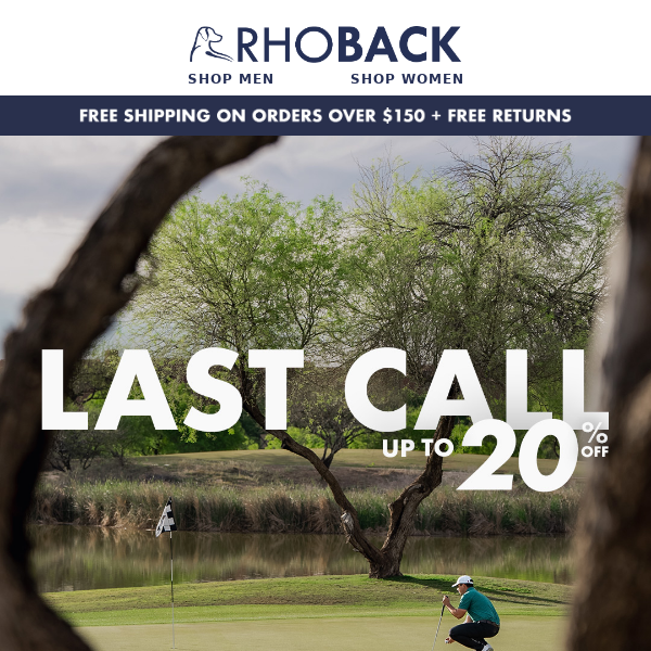 20% Off: Our Last Call Section