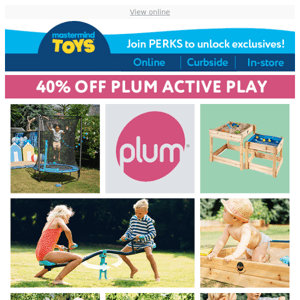 40% off Plum Backyard Playsets