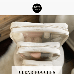 30% Off Clear Pouches ❤️