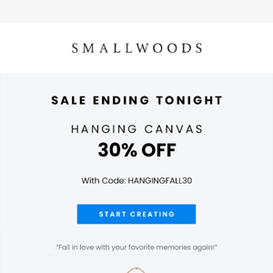 SALE ENDING TONIGHT!