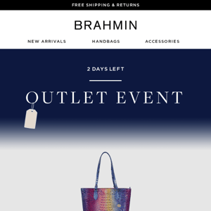BRAHMIN OUTLETS UP TO 60% OFF HANDBAGS and WALLETS 