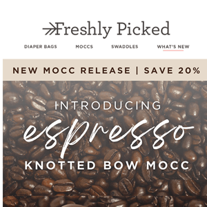 ☕  Espresso Knotted Bow Mocc - 20% off  ☕