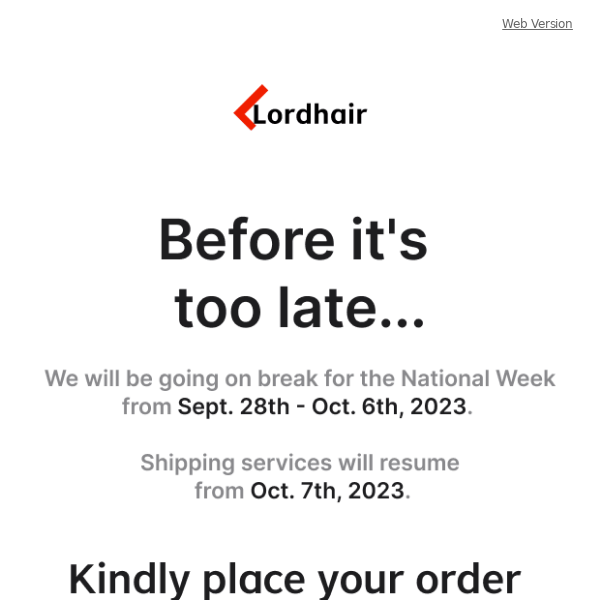 😄Before It's Too Late... | National Week Notification