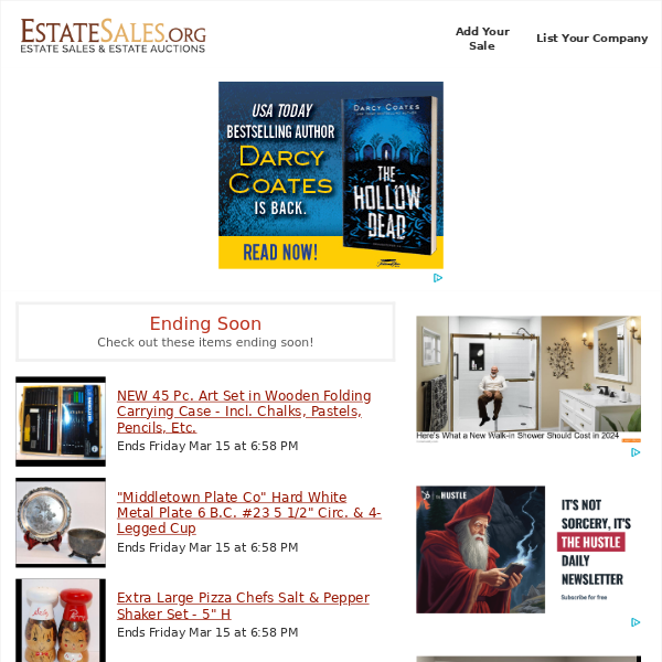 Your daily items for sale on EstateSales.org