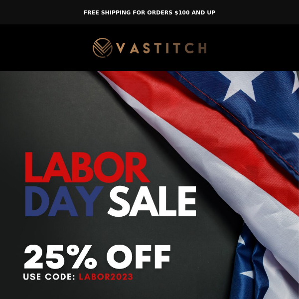 Labor Day Sale Starts now! 🇺🇸