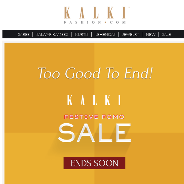 EXTENDED: KALKI Festive FOMO Sale! 🔥😲💕