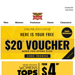 Katies Your $20* Voucher Is Pending