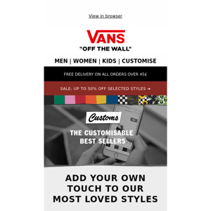 Customisable Vans: Make 'em Yours