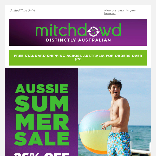 Aussie Summer Sale - Ends Midnight