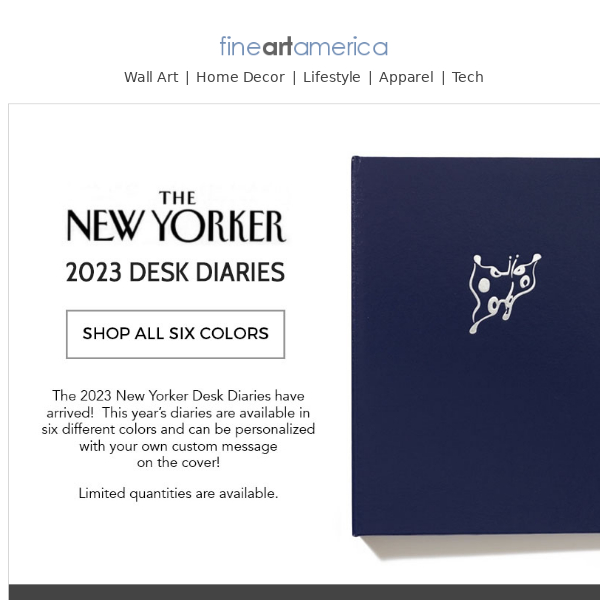 The Official New Yorker 2023 Day Planner has Arrived - Exclusively at Fine Art America!