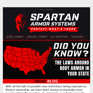 Did You Know? Your State Laws on Body Armor