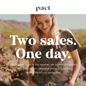 Two big sales. One day to shop ‘em.