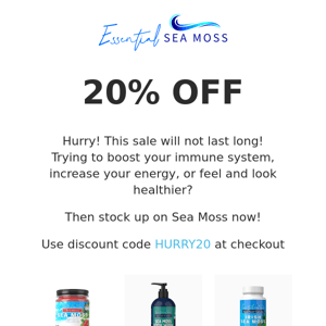 Sea Moss - 20% OFF