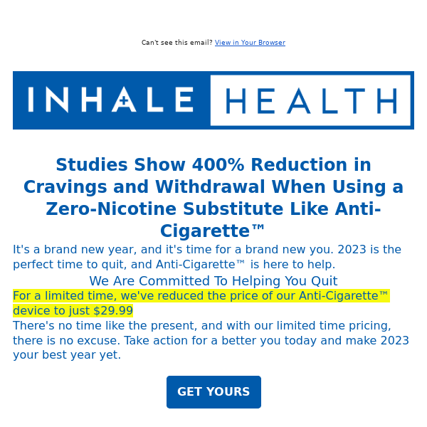 How To Quit Nicotine in 2023: Anti-Cigarette™ Special New Year Pricing For A Limited Time