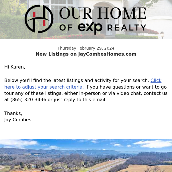 New Property Listings on JayCombesHomes.com