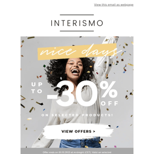 ✿ Nice Days ✿ Save Up To  30%!