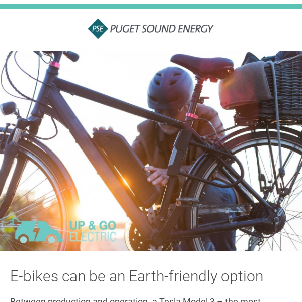 Consider an e-bike for Earth Month