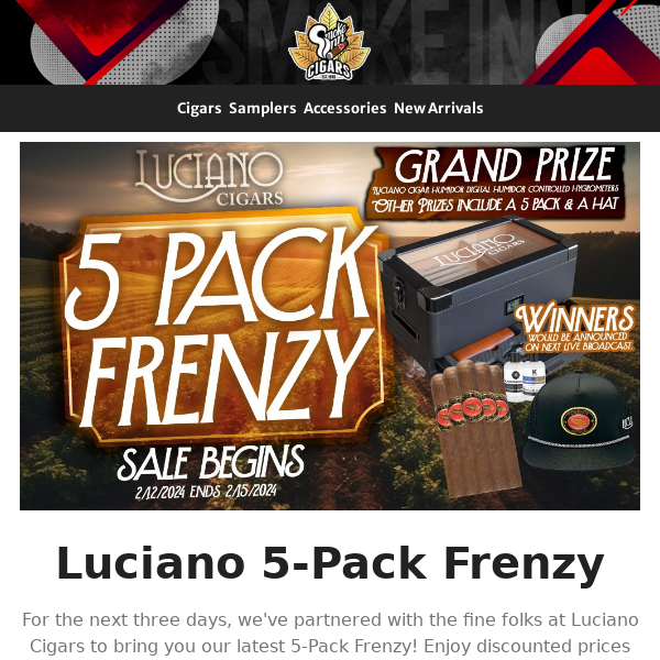 It's a Luciano 5-Pack Frenzy