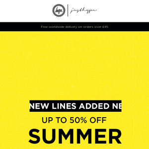 Hype. Summer sale: 100's of new lines added! ⚡⚡ Shop now>>>
