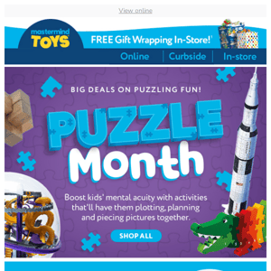 Save on Puzzle Month!