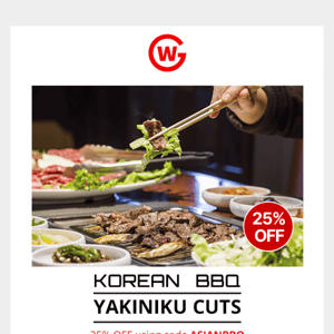25% OFF Korean BBQ - Yakiniku Cuts 🥩
