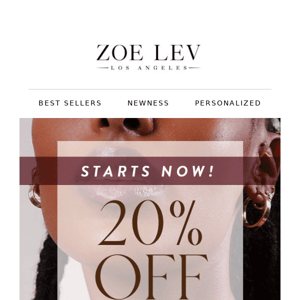 20% OFF SITEWIDE - Vday Sale Starts Now!