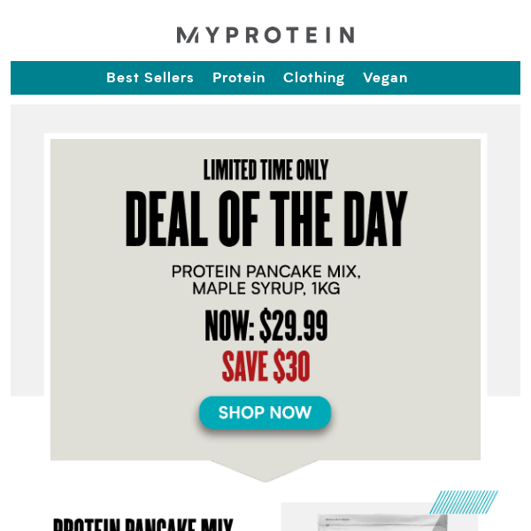 Maple Syrup Protein Pancake only $30 + free Flavdrops 🥞🎁