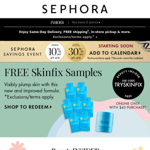 Sephora, check out your spring snapshot