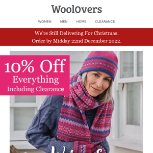 10% Off Everything Including Clearance