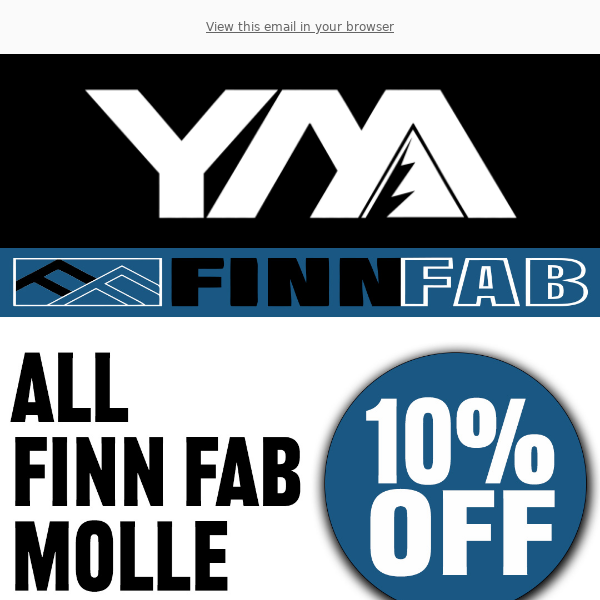YM | Finn Fab Molle Panels 10% Off