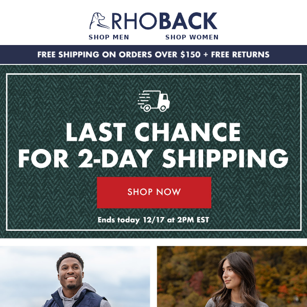 Last Chance for 2-Day Shipping