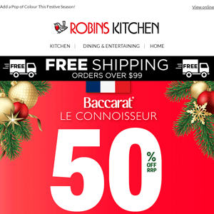 🟦⬜🟥 50% off Baccarat® Le Connoisseur