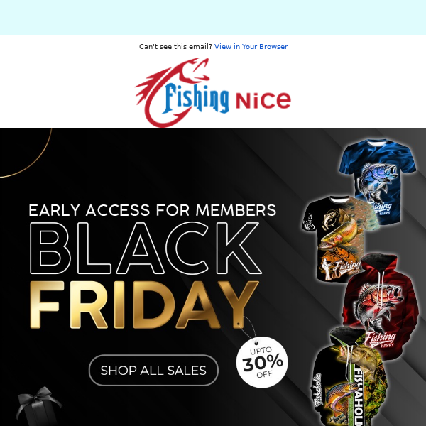 Early Black Friday Access for VIPs - Fishing Nice