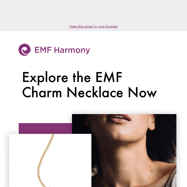 Introducing the EMF Charm Necklace ! ✨