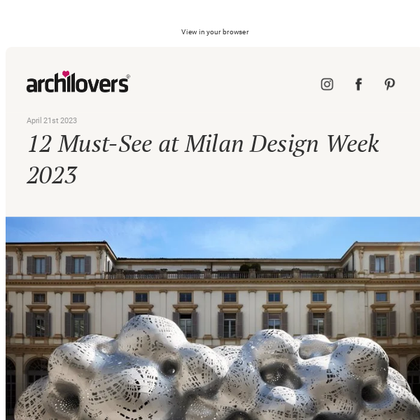 Milan Design Week: a playground for luxury brands - Luxury Tribune