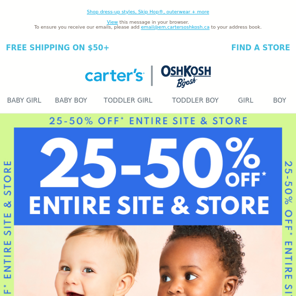 Carter's Oshkosh Canada Emails, Sales & Deals - Page 10