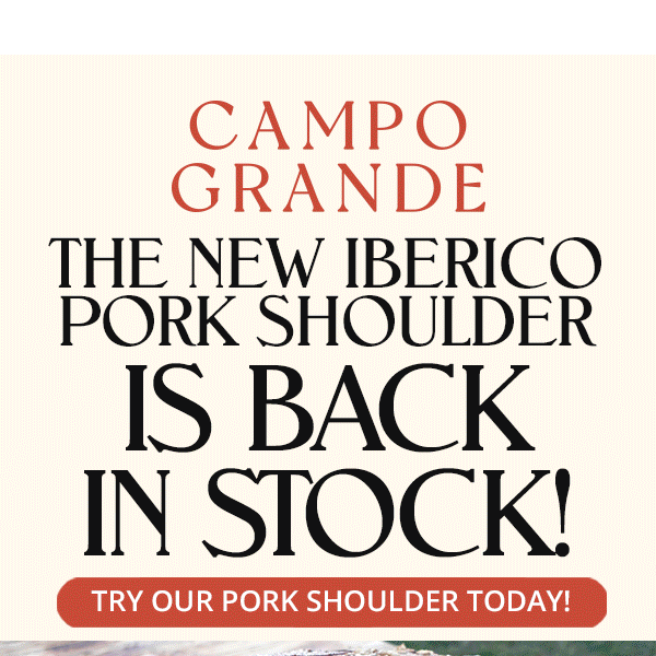 Our MASSIVE Ibérico Pork Shoulder is back in stock! 🥩🍖