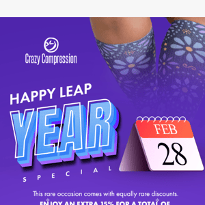 Leap Into Savings! 🎉 Extra 15% Off This Leap Year!