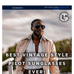 These are the vintage style pilot sunglasses everyone should own!