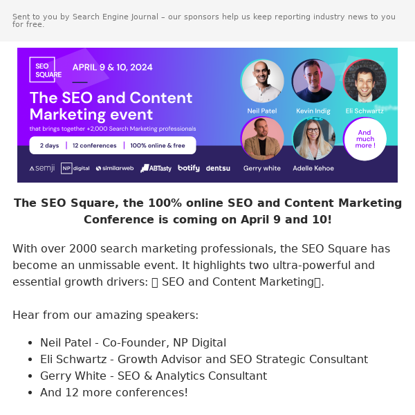 [You're Invited] The SEO Square: The 100% Online Marketing Conference