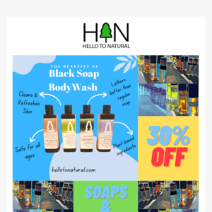 [Hello To Natural] Save 30% on Body Wash & Fragrances