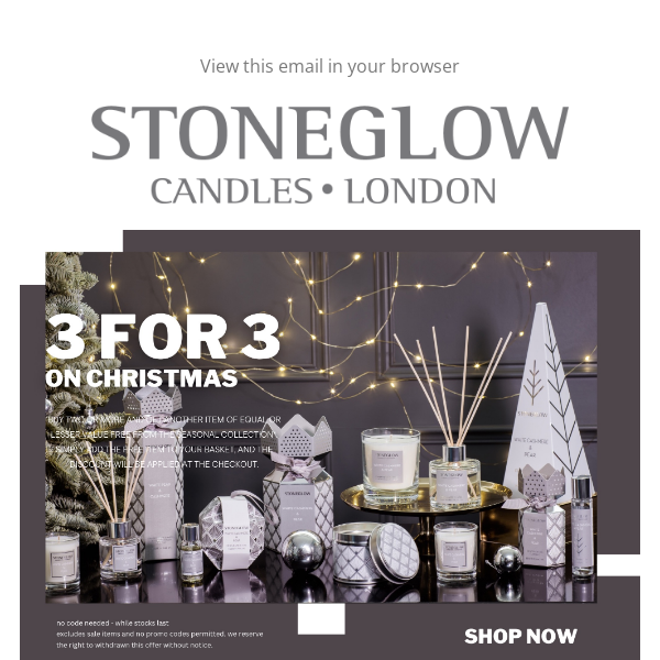 3 For 2 Offer On Festive Fragrances