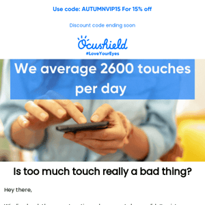 We touch our screen 2,600 times a day  😮