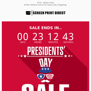 🕑Clock's Ticking: Grab Presidents Day Savings Before Midnight!