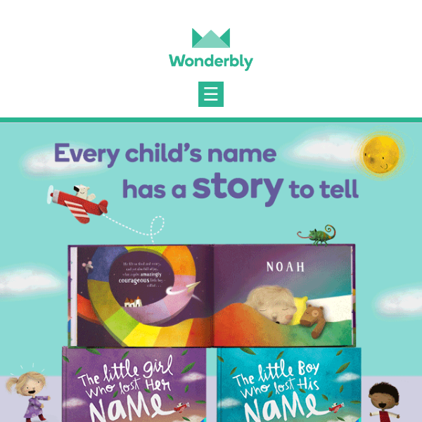 Turn a newborn’s name into a story
