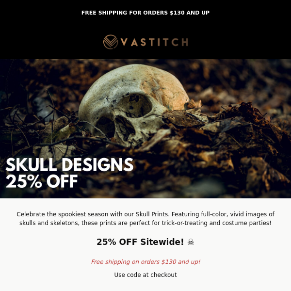 Skull Collection — 25% OFF ☠️