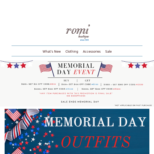 Get Patriotic With These Memorial Day Outfits 🇺🇸